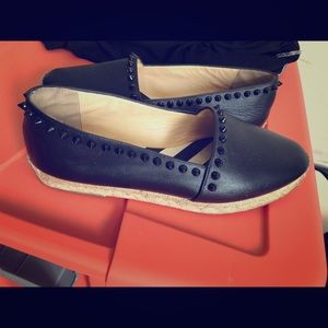 Authentic louboutin studded espadrilles